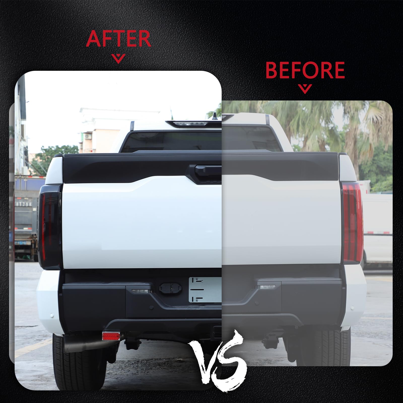 LLKUANG tail light cover for Tundra side view with rugged protection