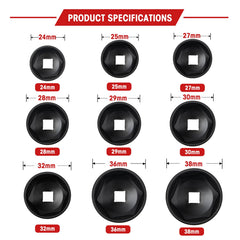 LLNDEI 27mm oil filter socket with reliable grip for efficient removal
