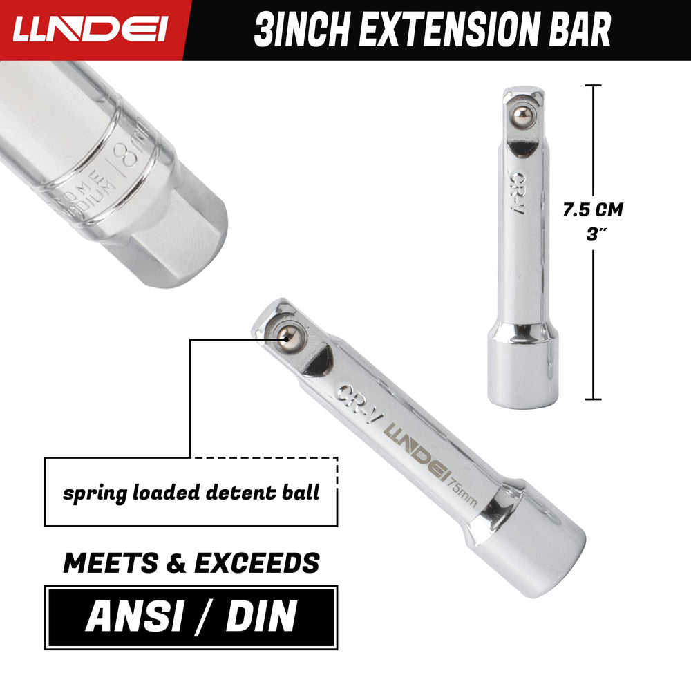 LLNDEI spark plug socket 34inch delivers strong torque with minimal slippage