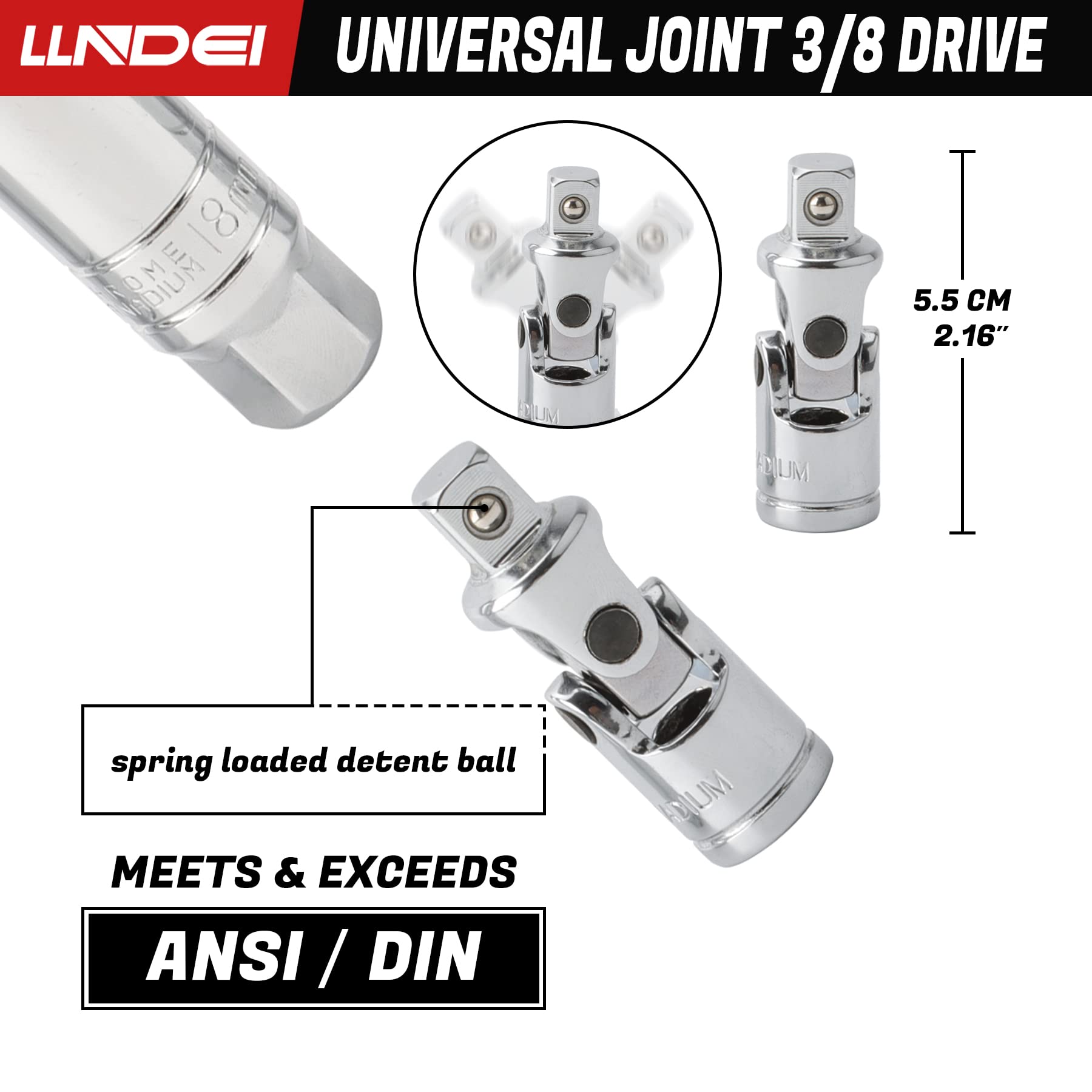 LLNDEI universal joint offers flexible access to stubborn spark plugs