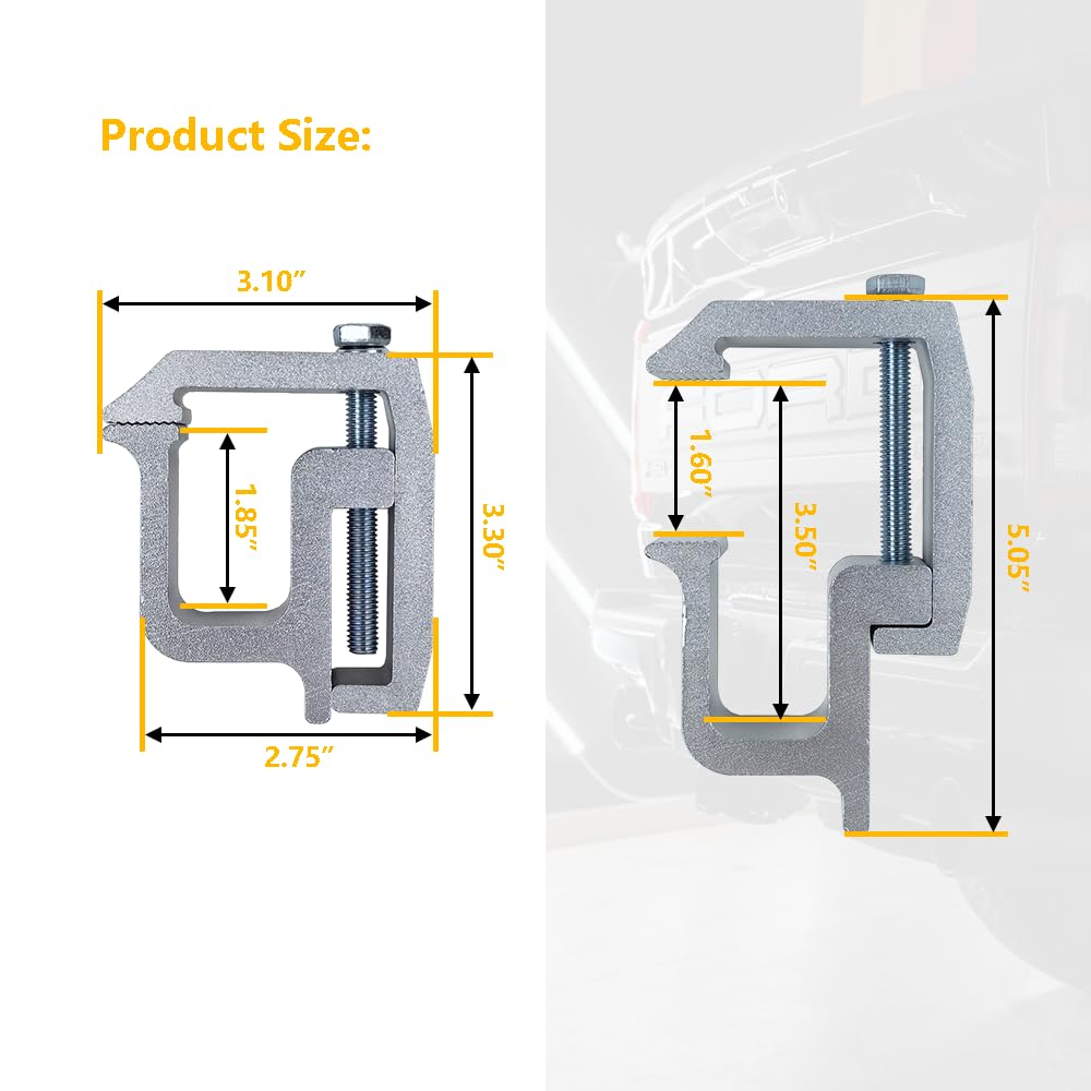 LLNSEAUTO Chevy Silverado and GMC Sierra clamps for dependable attachment.