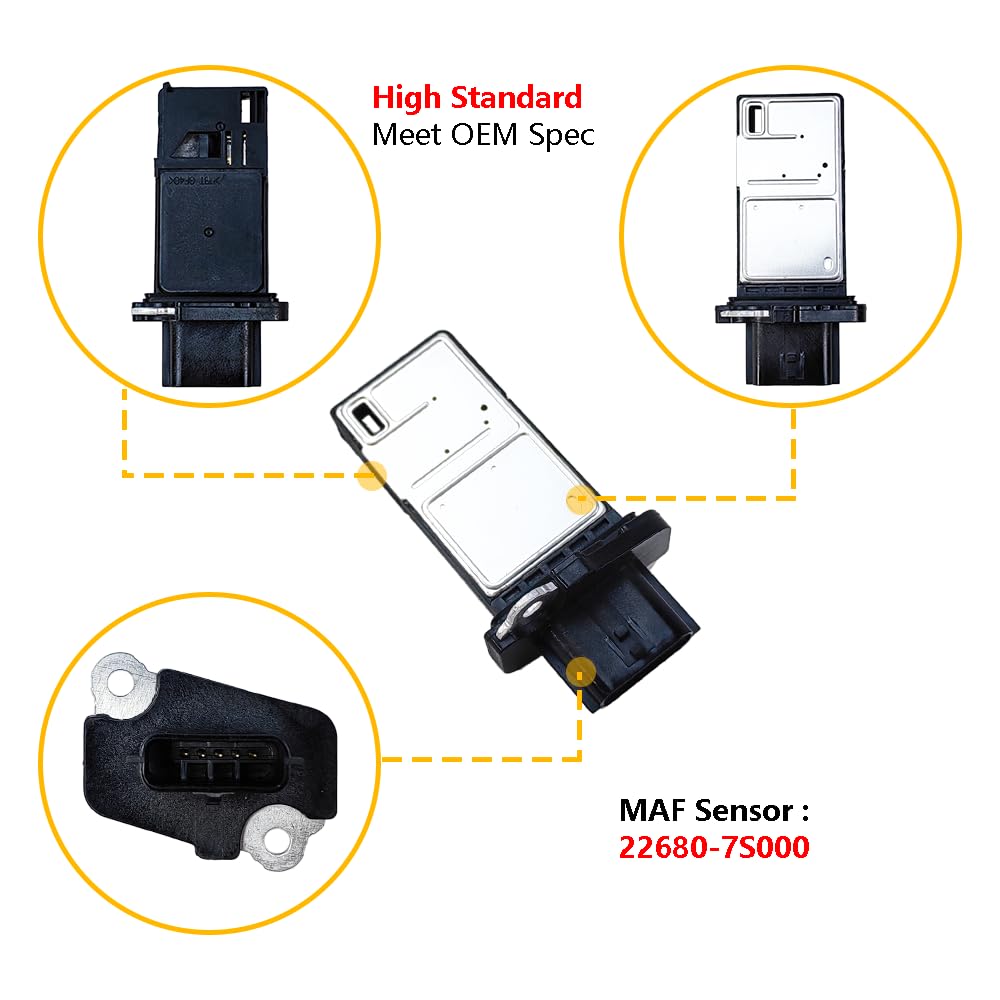 LLNSEAUTO MAF sensor packaging box highlights authentic OE-grade part