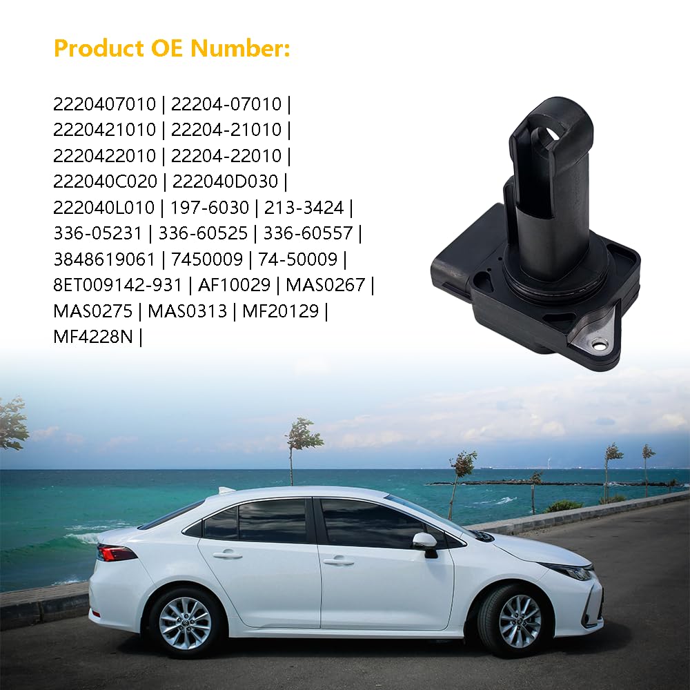 LLNSEAUTO MAF sensor for RAV4 maintaining proper air-fuel balance and performance