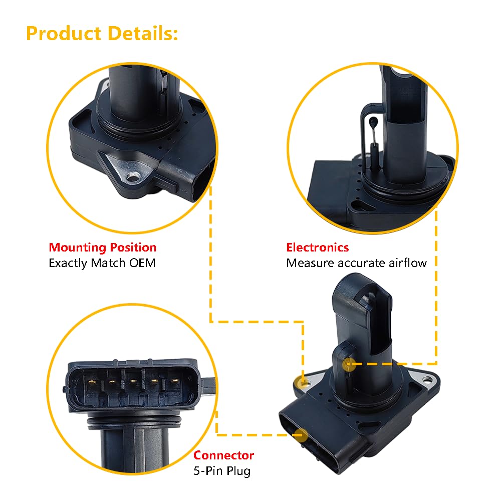 LLNSEAUTO MAF sensor for Toyota Camry providing stable idle and improved driveability