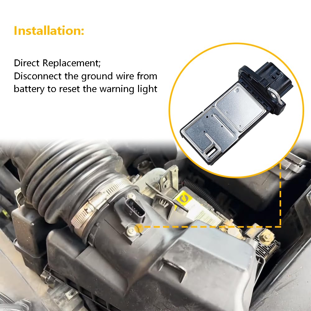 LLNSEAUTO MAF sensor warranty card and 1-year satisfaction guarantee