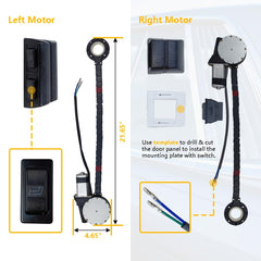 LLNSEAUTO power window motors and wiring set for a clean upgrade