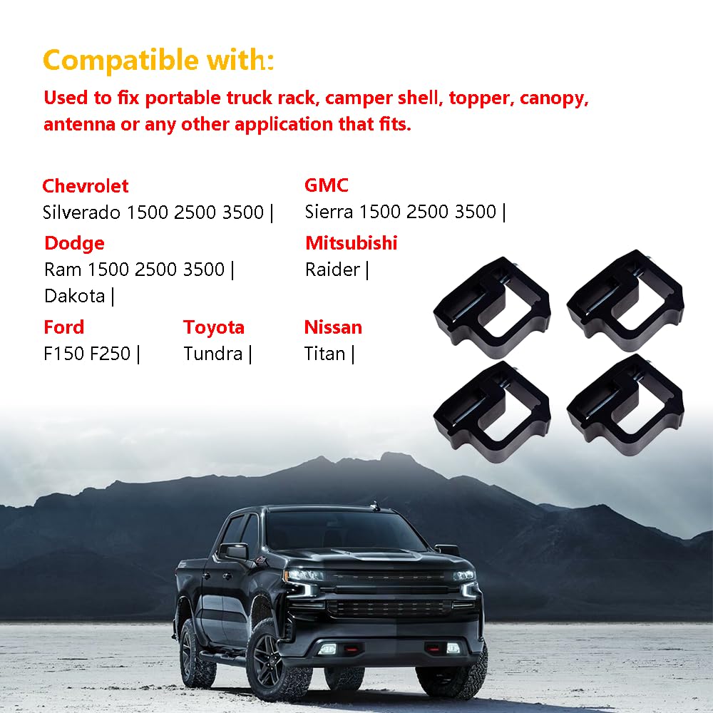 LLNSEAUTO topper-ladder-rack-canopy clamp adds versatile mounting for various accessories.