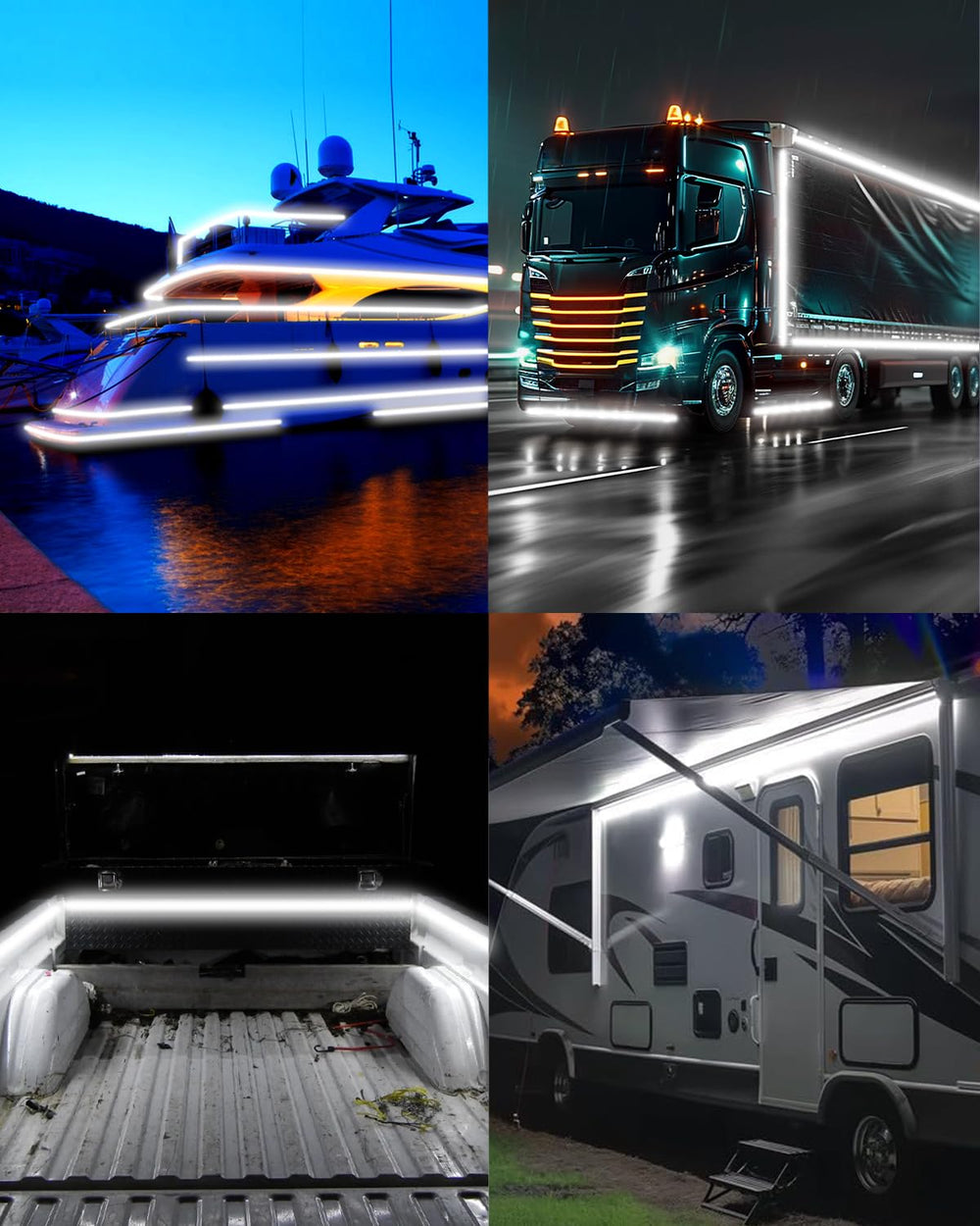 LLTOP RV underglow and exterior lighting suitable for campers and travel trailers