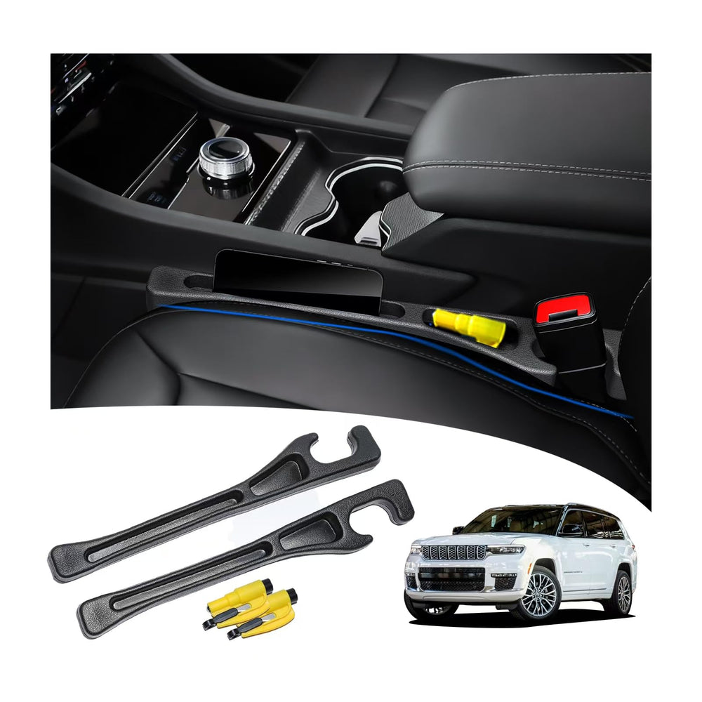 LLXGAB seat gap filler for Jeep Grand Cherokee L creates a seamless barrier between seat and console