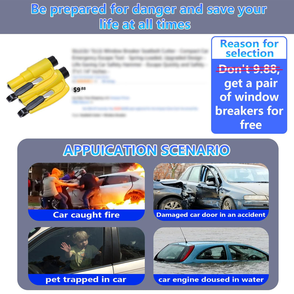 LLXGAB seatbelt cutter emergency tool for quick rescues
