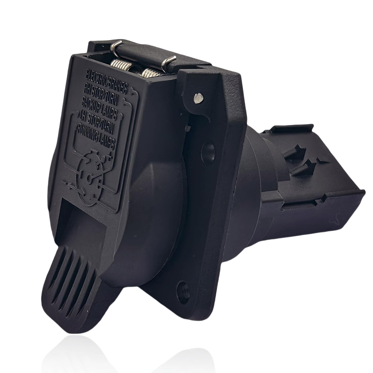 LLYZFED 56038366AB rear 7-Way connector on a Dodge Ram ensures stable towing.