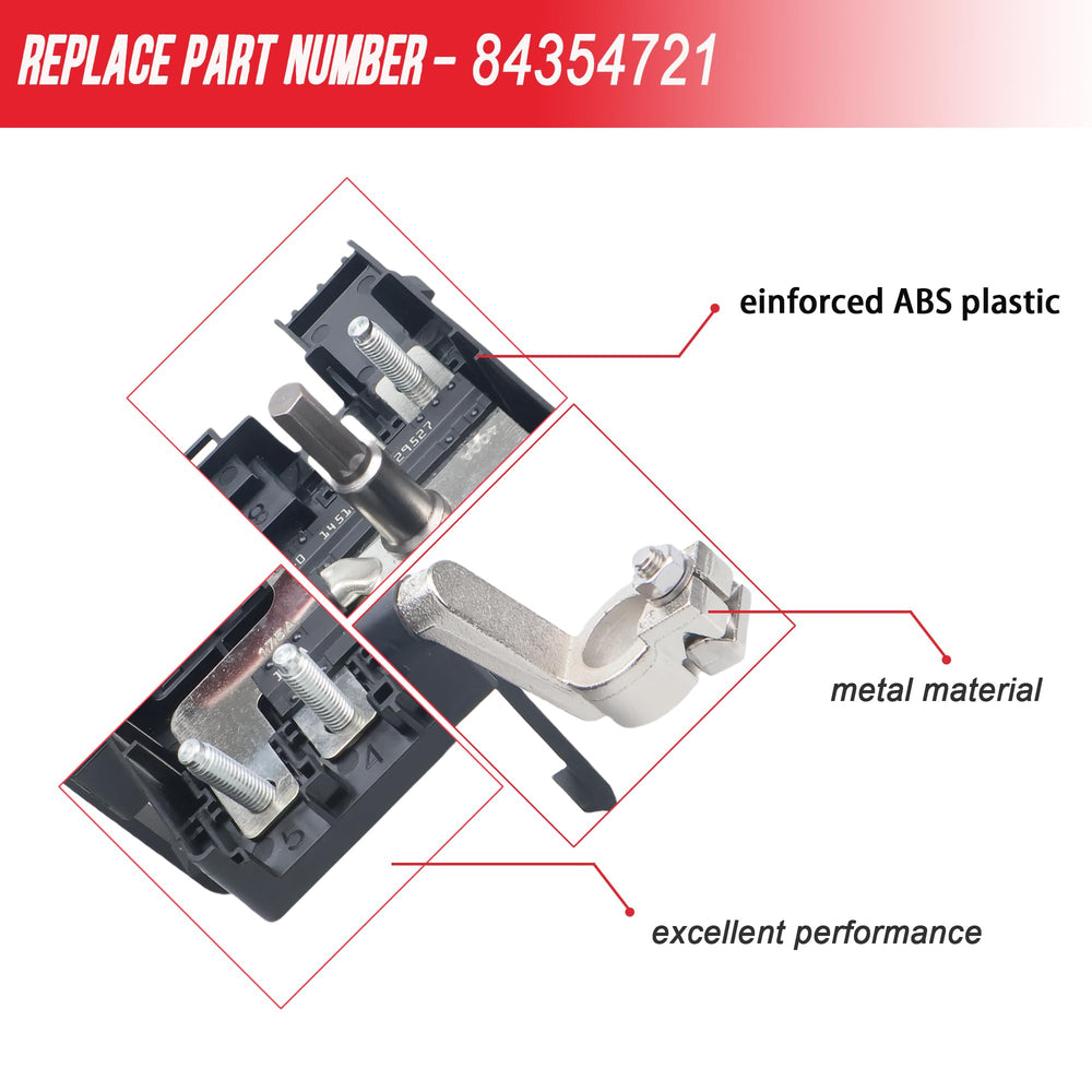 LLYZFED battery distribution fuse block closeup highlights durable ABS and metal.