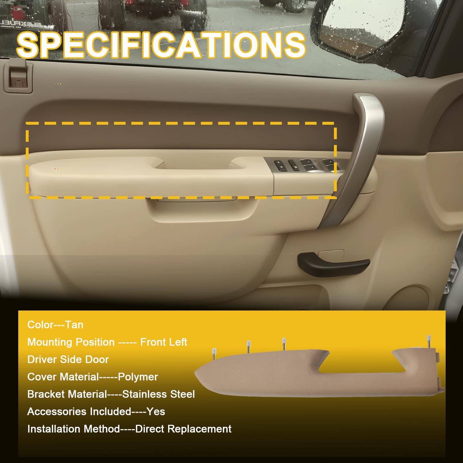 LLYZFED beige interior match showing harmony with factory trim and color.