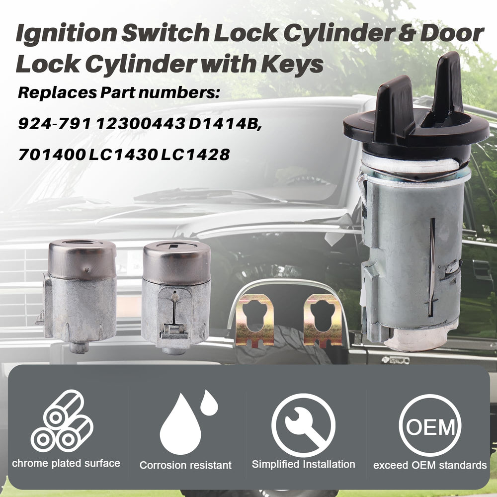LLYZFED door lock cylinders set displayed for easy installation