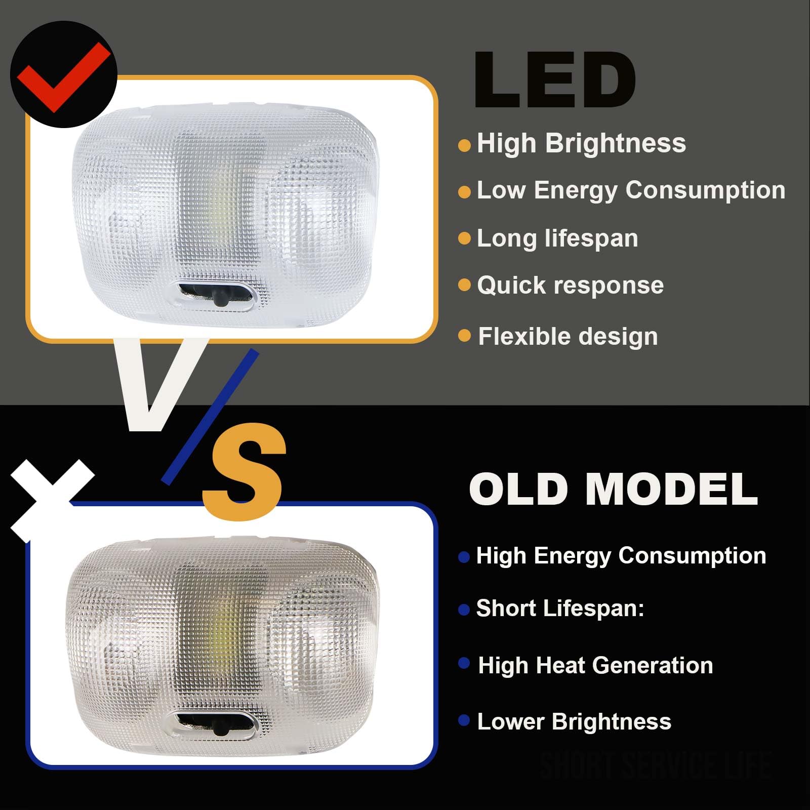 LLYZFED F67Z-13783-AA overhead dome light with LED module