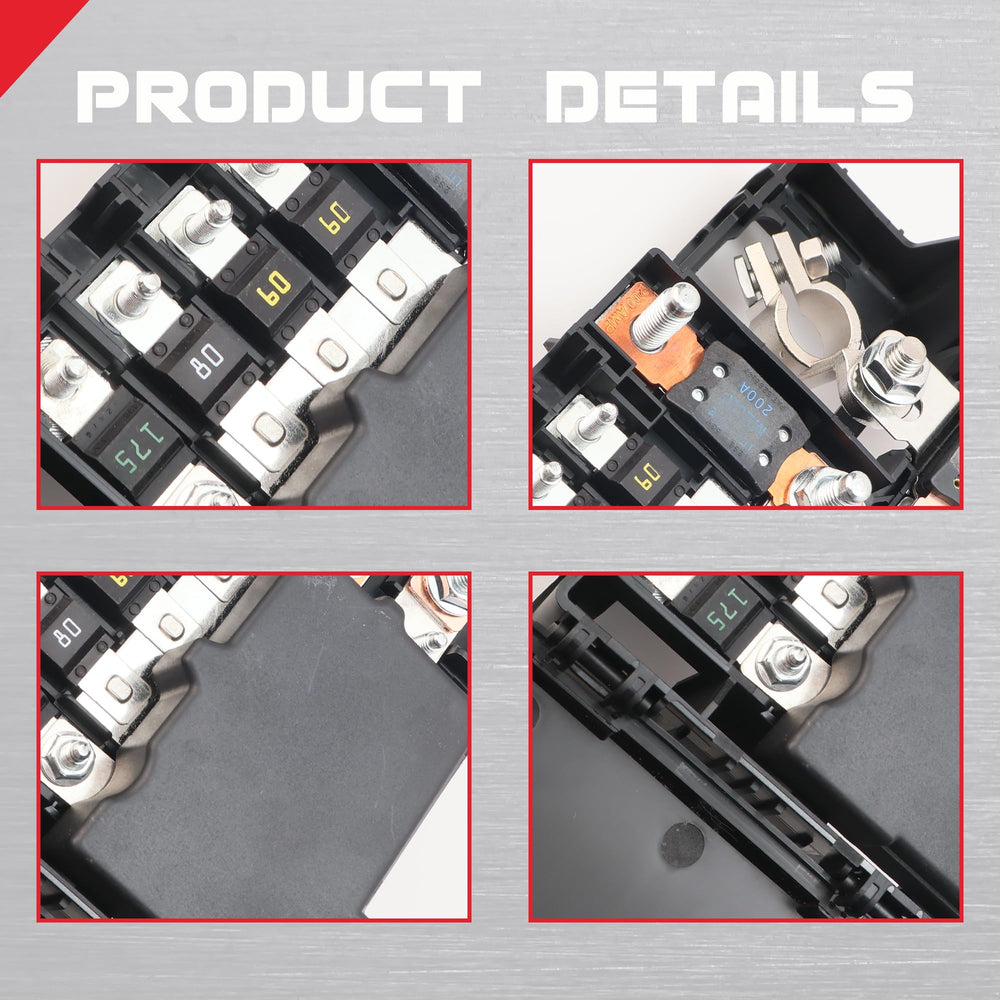 LLYZFED fuse block detailed assembly with included fuses for quick setup