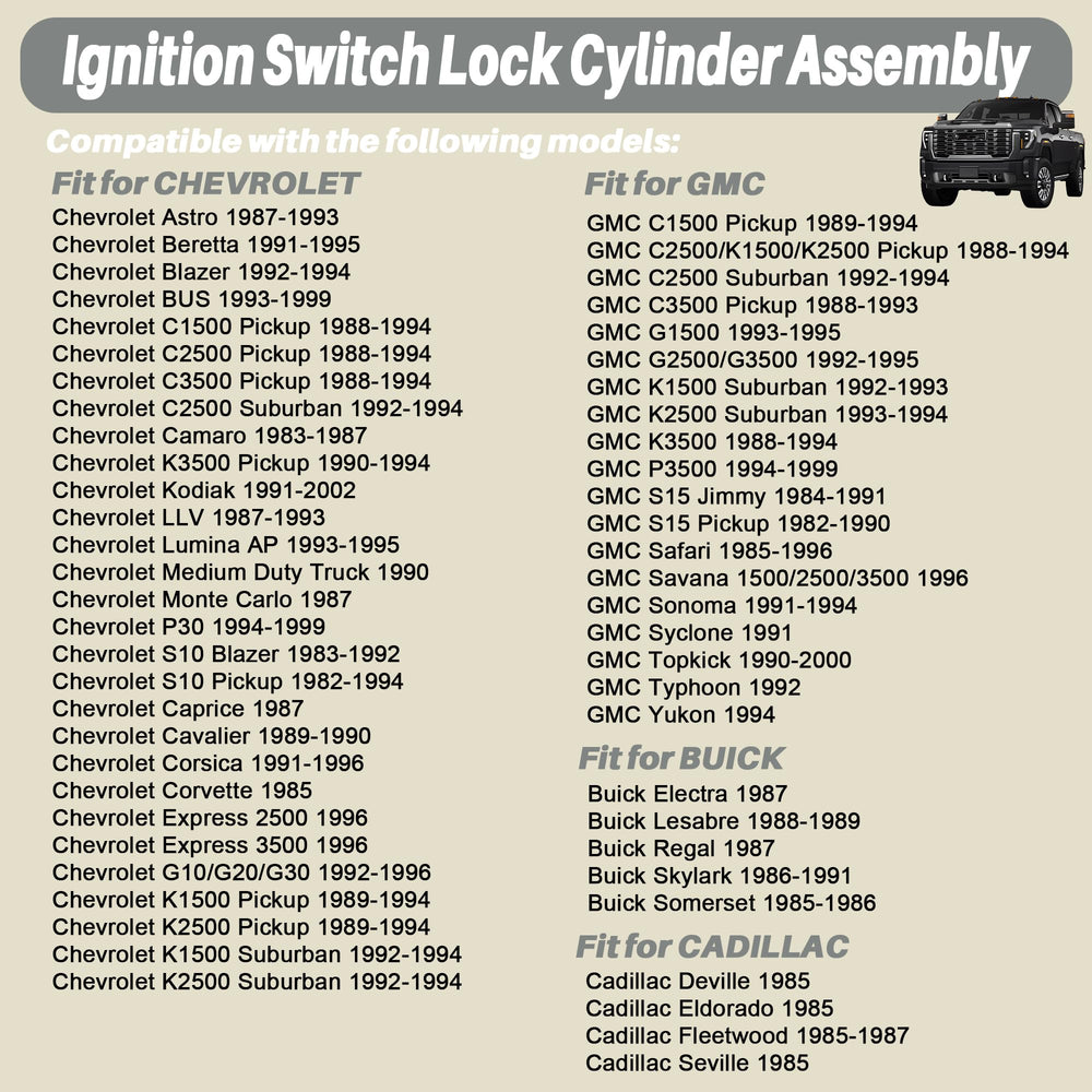 LLYZFED keys included visible for convenient replacement with spare keys