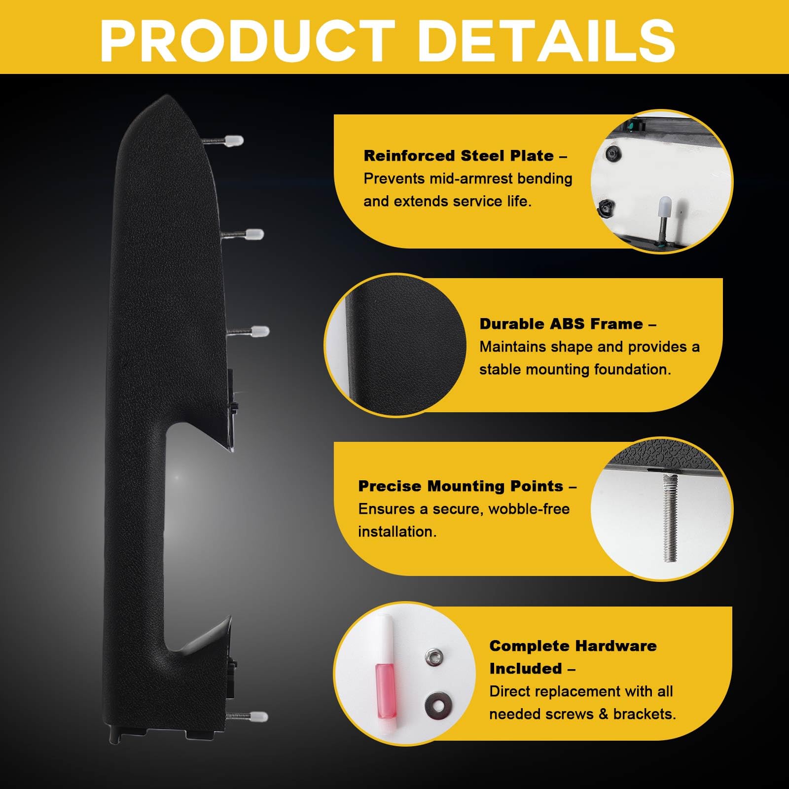 LLYZFED textured black finish blends with interior aesthetics