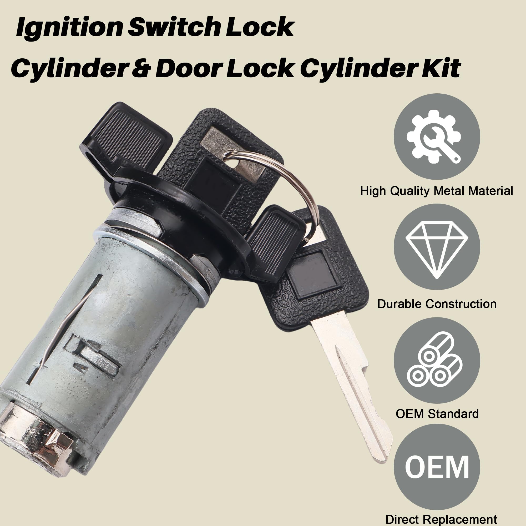 LLYZFED two keys on ring demonstrates user-ready replacement kit