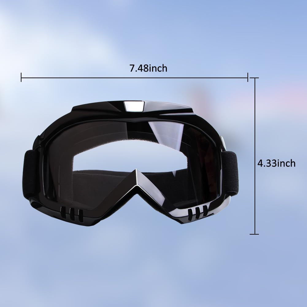 LMAVAG MX goggles feature soft foam fit and breathable vents for comfort.