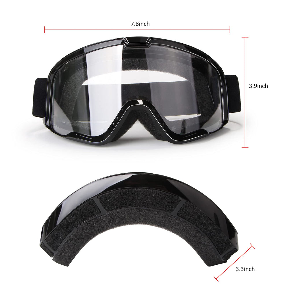 LMAVAG motorcycle goggles helmet-compatible for versatile riding setups