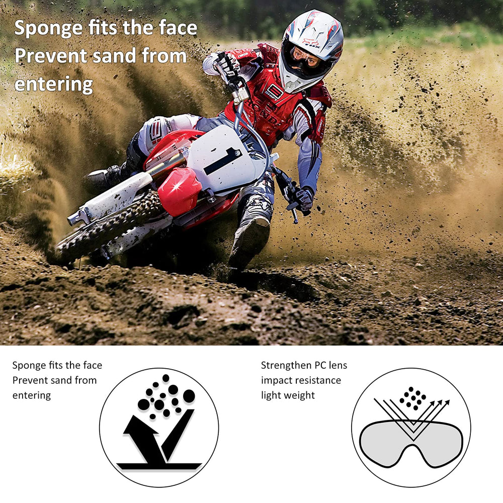 LMAVAG motorcycle goggles wide-vision design for expansive peripheral awareness