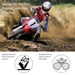 LMAVAG motorcycle goggles wide-vision design for expansive peripheral awareness