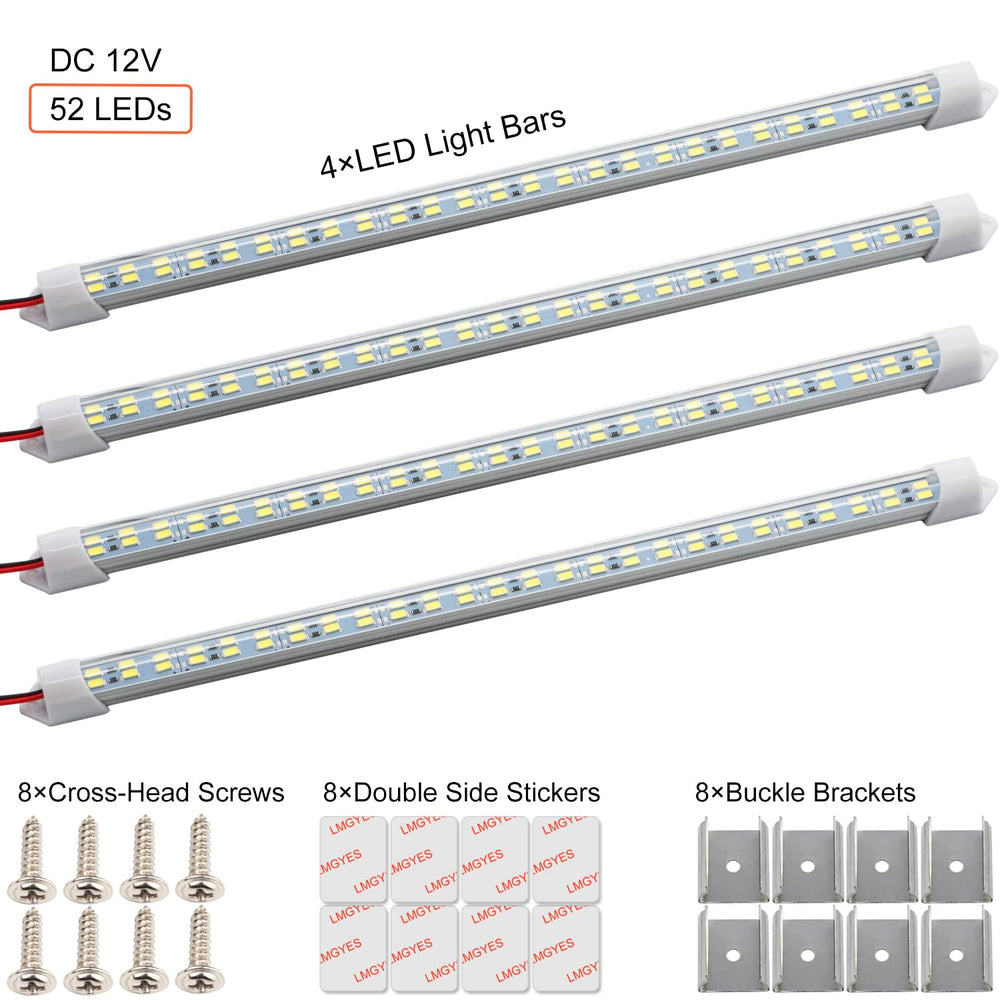 LMGYES 54 LEDs provide bright, energy-efficient lighting output.