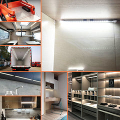 LMGYES 7000K cool white LED bar delivers crisp car interior illumination.