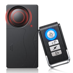 LNKERCO 110dB car alarm front view showing vibration sensor and compact body for discreet protection