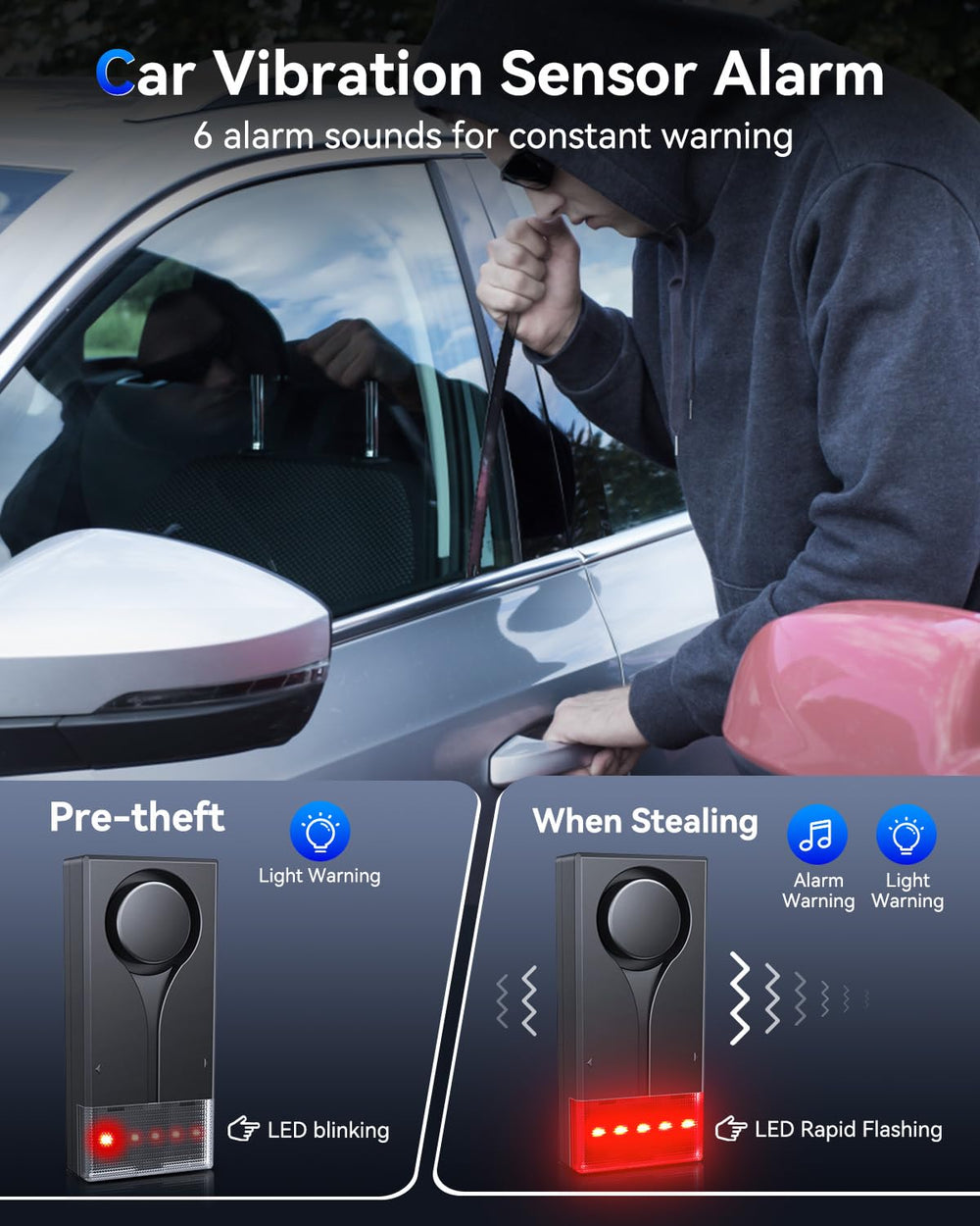 LNKERCO wireless remote up to 66ft for quick arming.