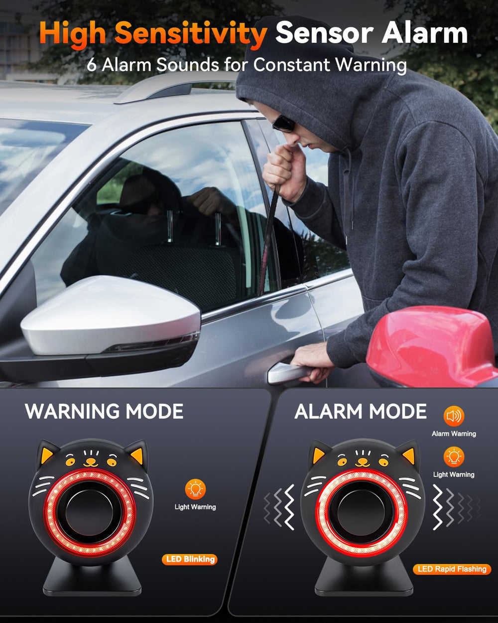 Wireless remote control works up to 165 feet for easy access