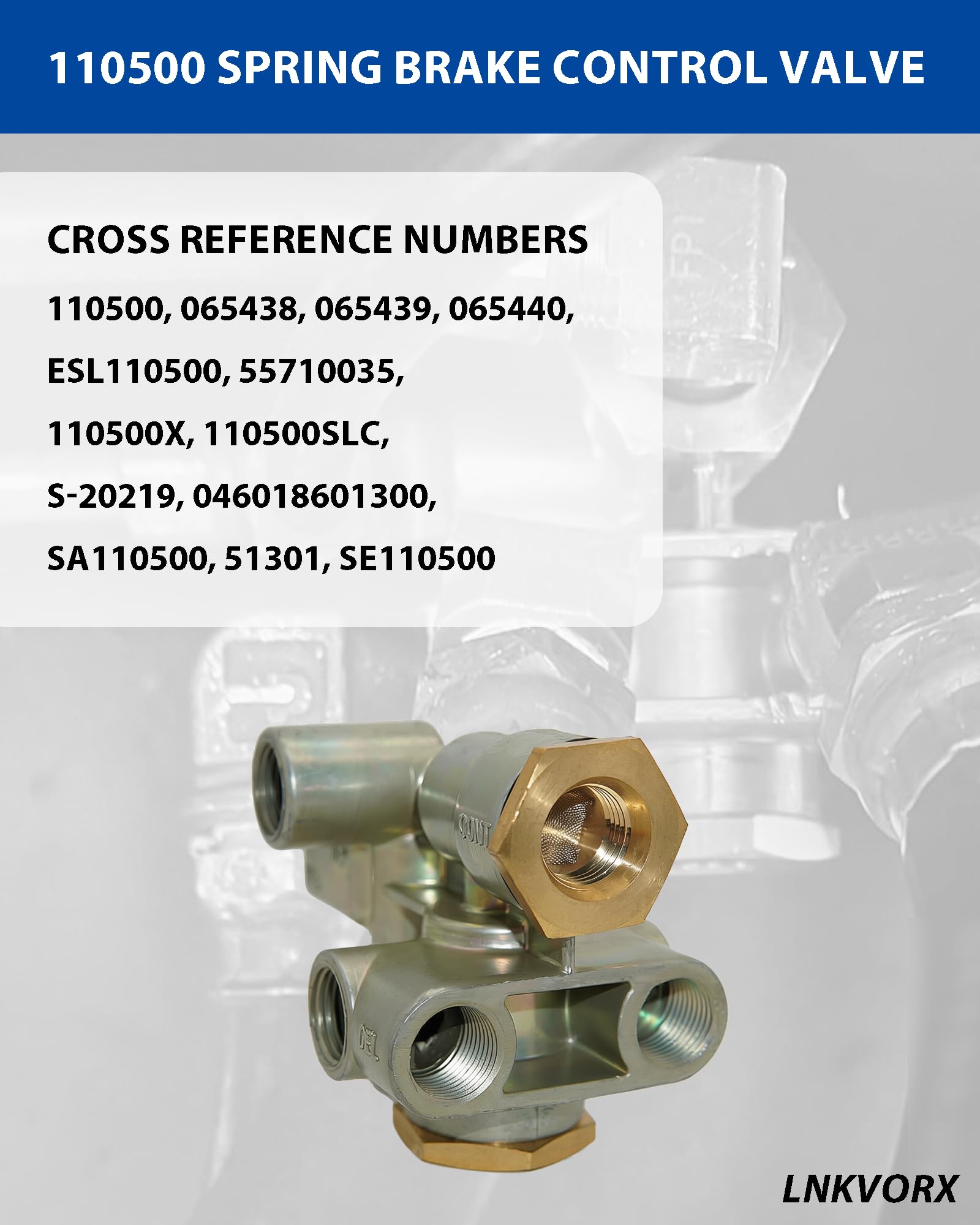 Lnkvorx 110500 valve side profile highlights compact design for easy installation