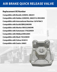 Lnkvorx Bendix 229859 replacement QR-1 valve for direct swap.