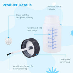 Lnrueg durable HDPE material protecting bottles from solvents and leaks