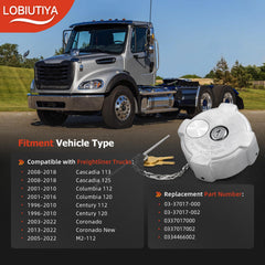 LOB IUTIYA locking fuel cap 3-inch diesel front view for quick install