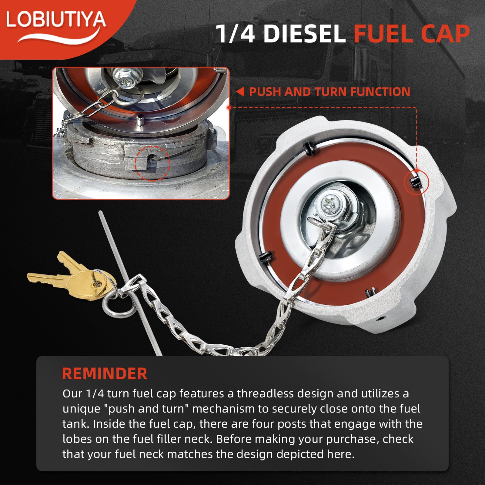 LOBIUTIYA quick-turn installation enables tool-free locking in seconds