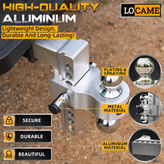 LOCAME double stainless steel locks provide secure, tamper-resistant connections.