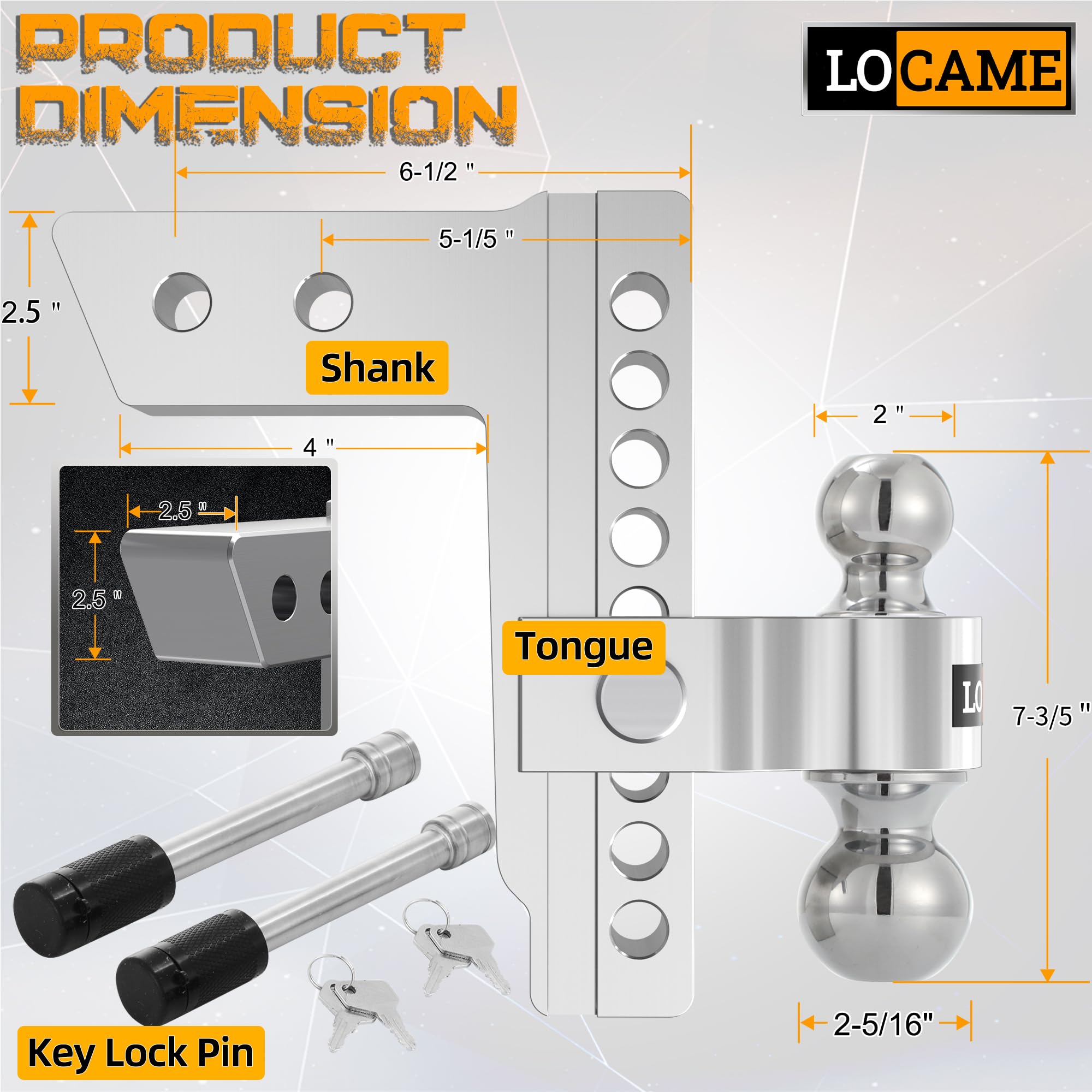 LOCAME kit with hardware and easy assembly
