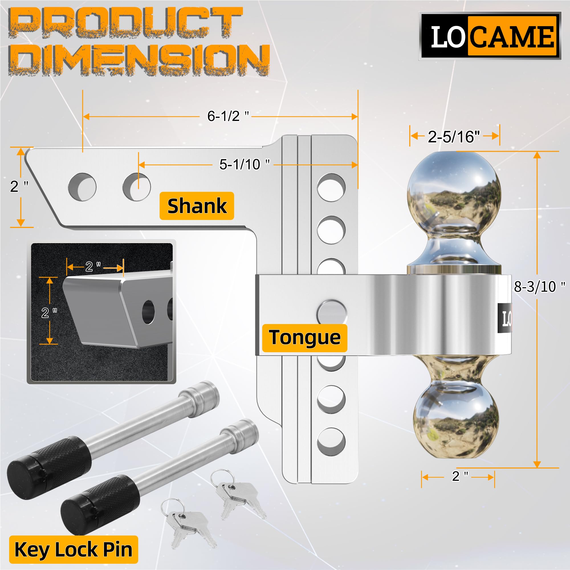 LOCAME rugged hitch ready for long-term outdoor use in all seasons