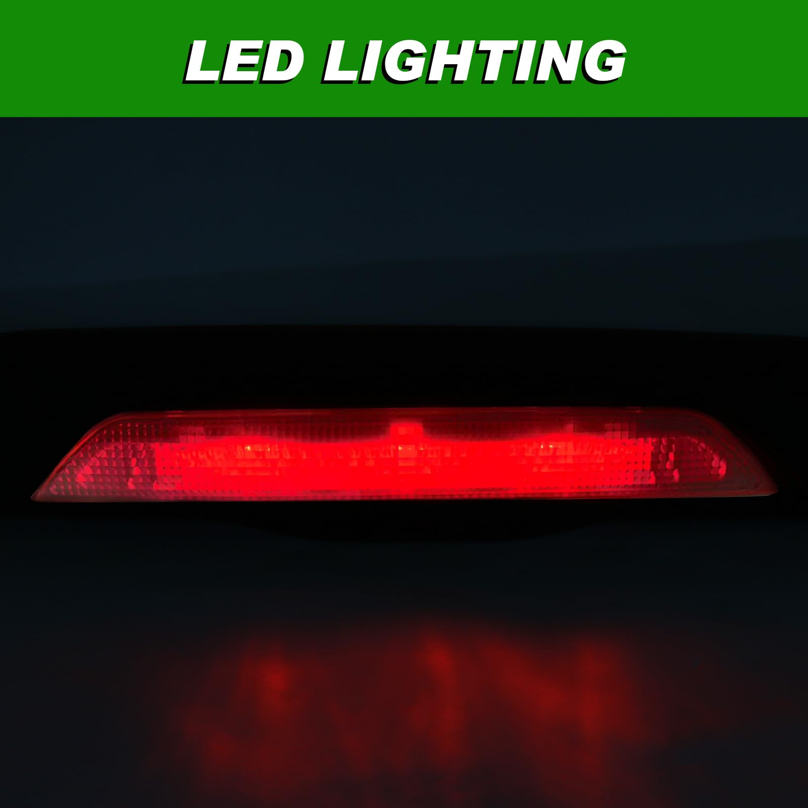 Lochnchn ABS plastic brake light is waterproof and dustproof for lasting use.