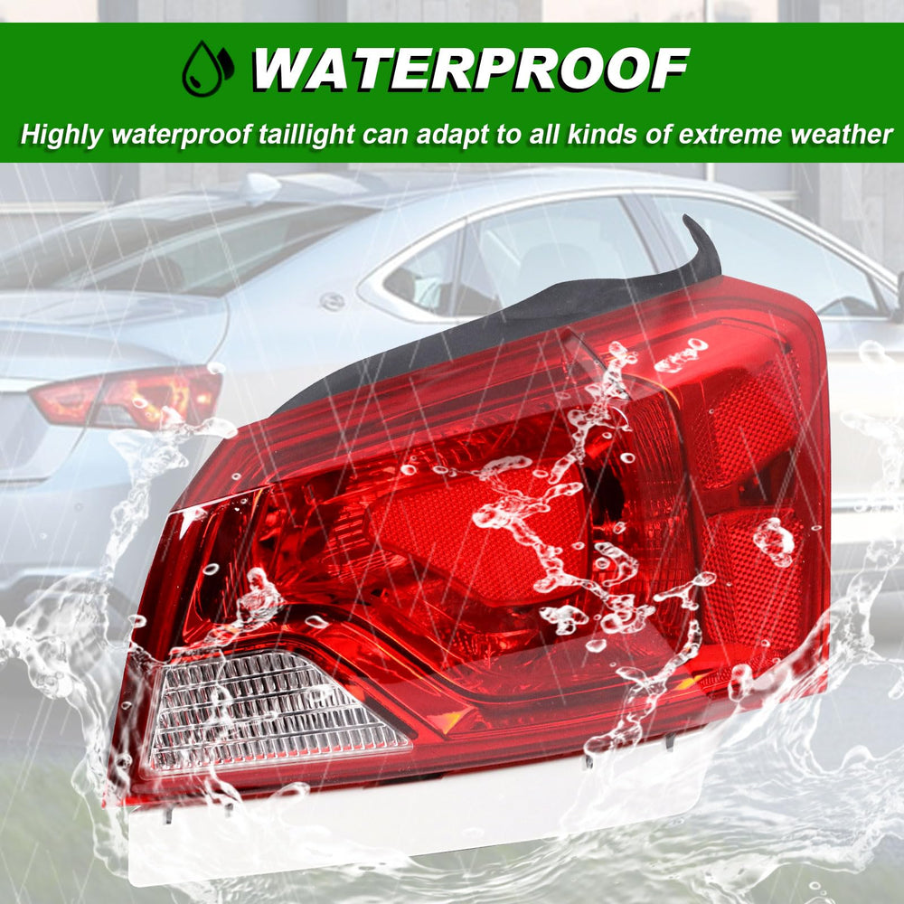 Lochnchn ABS plastic taillight is waterproof and dustproof for durability.