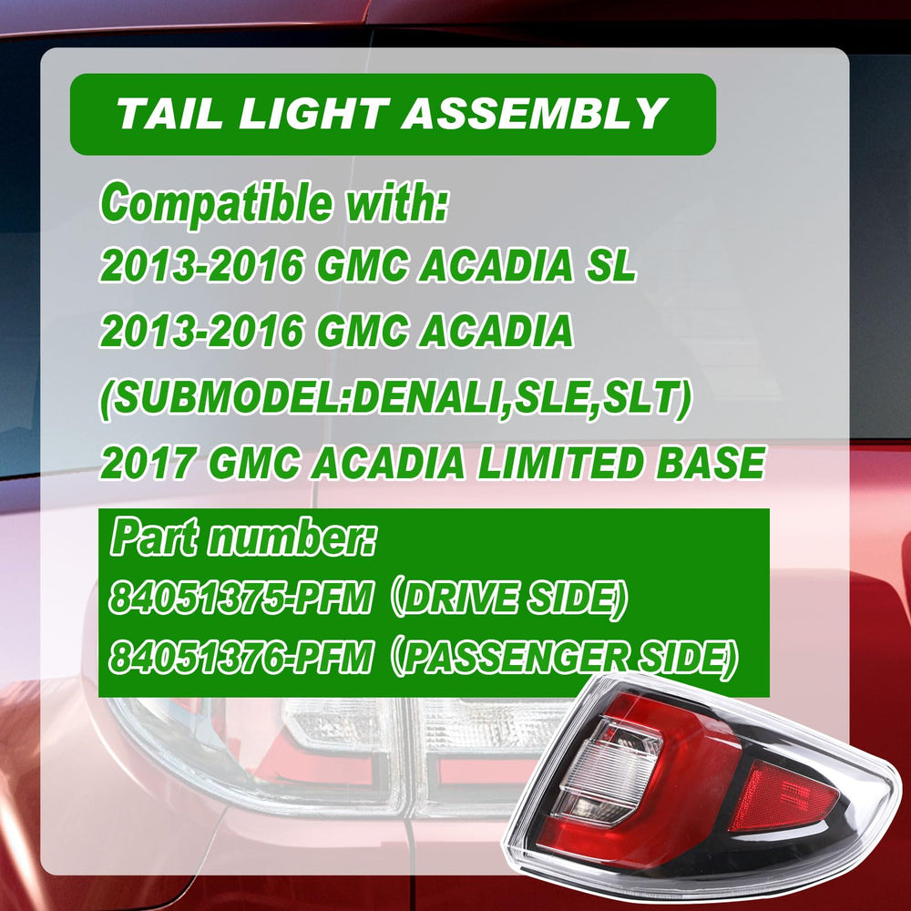 Lochnchn tail light right assembly rear view with weatherproof ABS housing for durability.