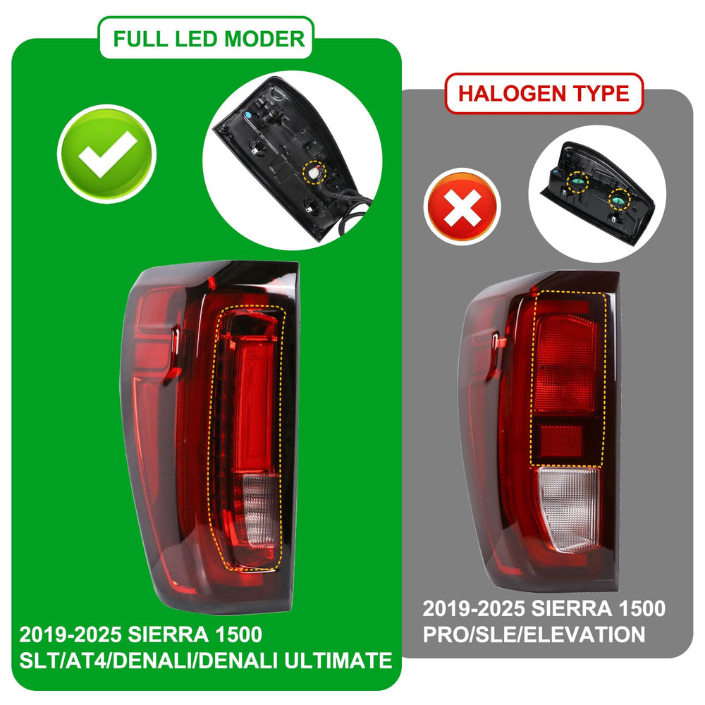 Lochnchn Sierra 1500 reverse mode tail light aids rear awareness.