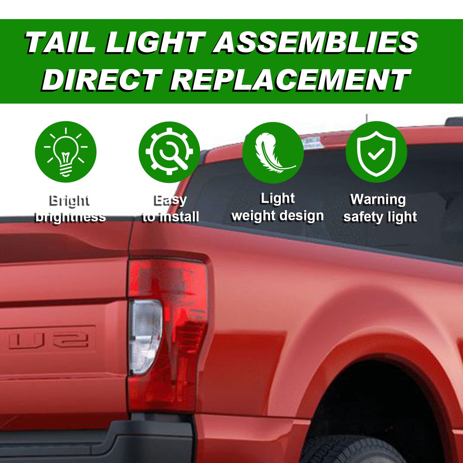Lochnchn packaging and fit check for Ford tail light replacement