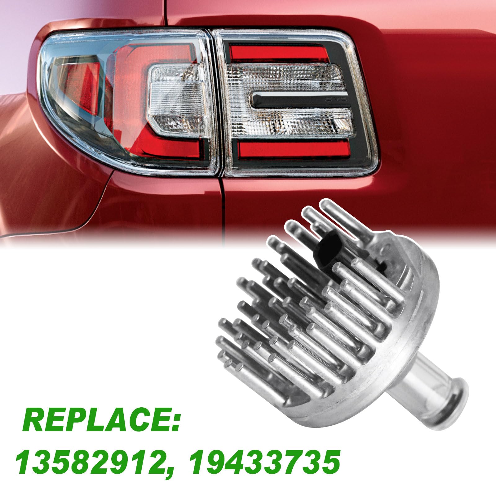 Plug-and-play installation guide image for Lochnchn tail light bulb