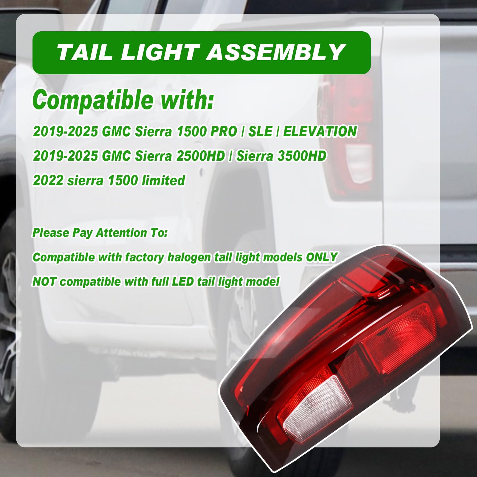 Lochnchn Sierra rear lamp brake illumination signals braking clearly
