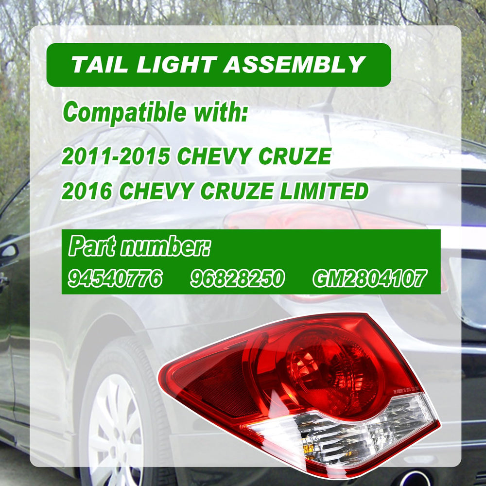 Lochnchn Cruze tail light waterproof ABS housing for durability