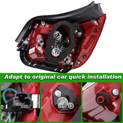 Durable ABS plastic Lochnchn tail light resists moisture and dust.
