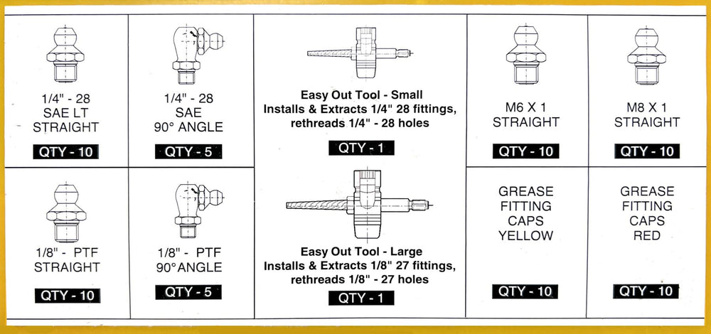 LockNLube 90-degree fittings 1-8 NPT ideal for tight spaces.